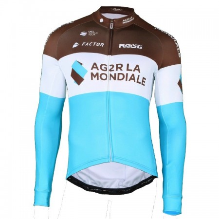 Maillot vélo 2018 AG2R La Mondiale Manches Longues N002